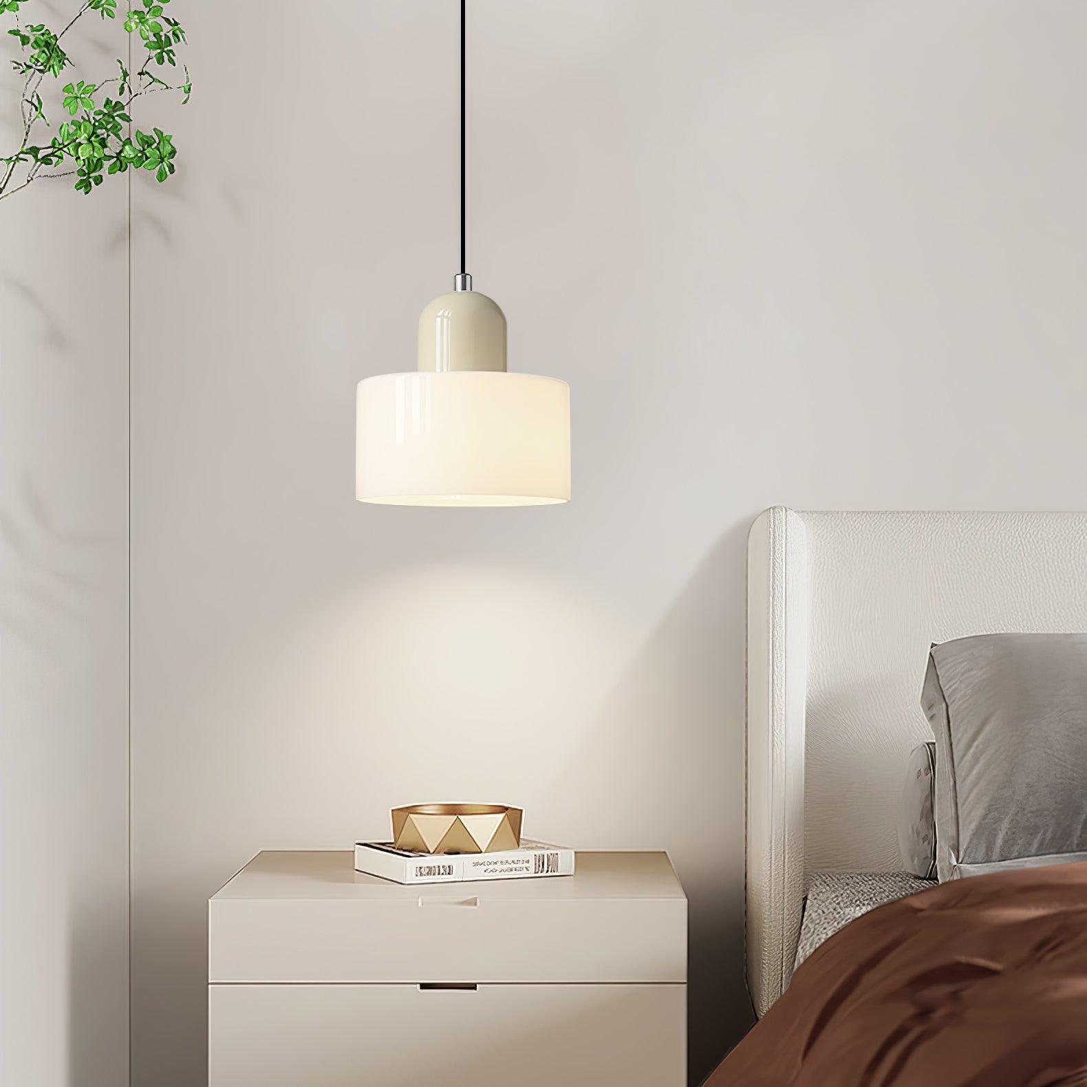 Modern Glass Globe Pendant Lamp Minimalist Spherical Hanging Light for Living Room