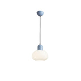 Modern Glass Globe Pendant Lamp Minimalist Spherical Hanging Light for Living Room