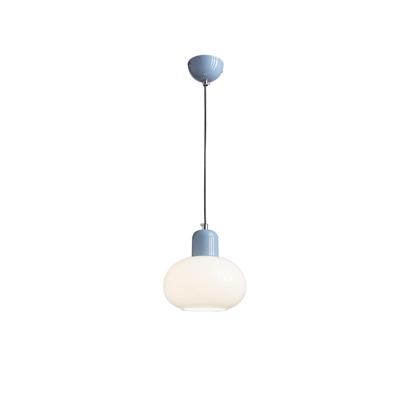 Modern Glass Globe Pendant Lamp Minimalist Spherical Hanging Light for Living Room