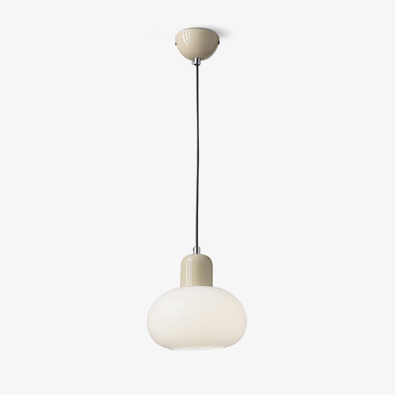 Modern Glass Globe Pendant Lamp Minimalist Spherical Hanging Light for Living Room