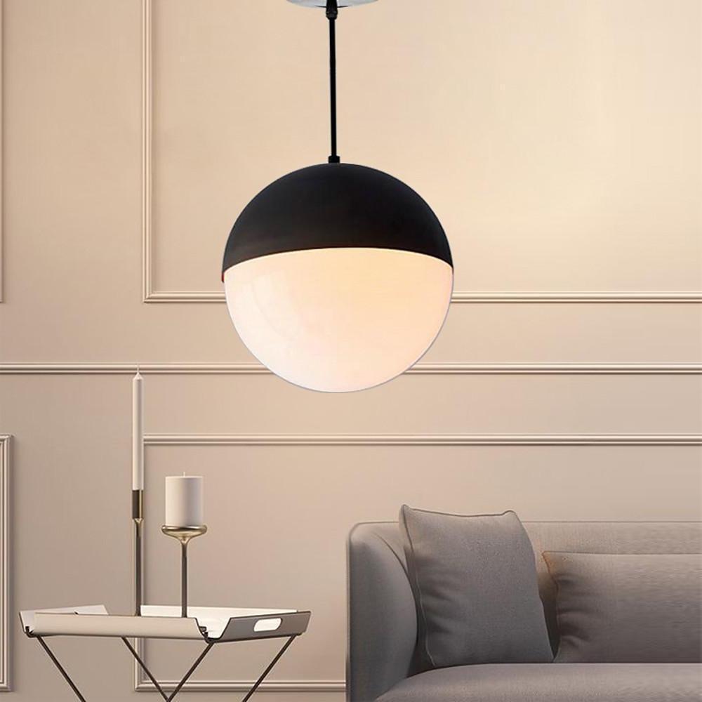 Modern Glass Globe Pendant Light Nordic LED Chandelier Hanging Ceiling Lamp for Dining Room