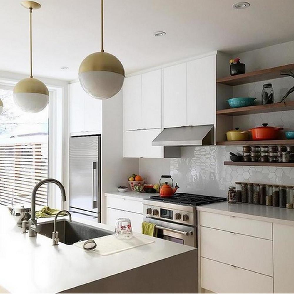 Modern Glass Globe Pendant Light Nordic LED Chandelier Hanging Ceiling Lamp for Dining Room