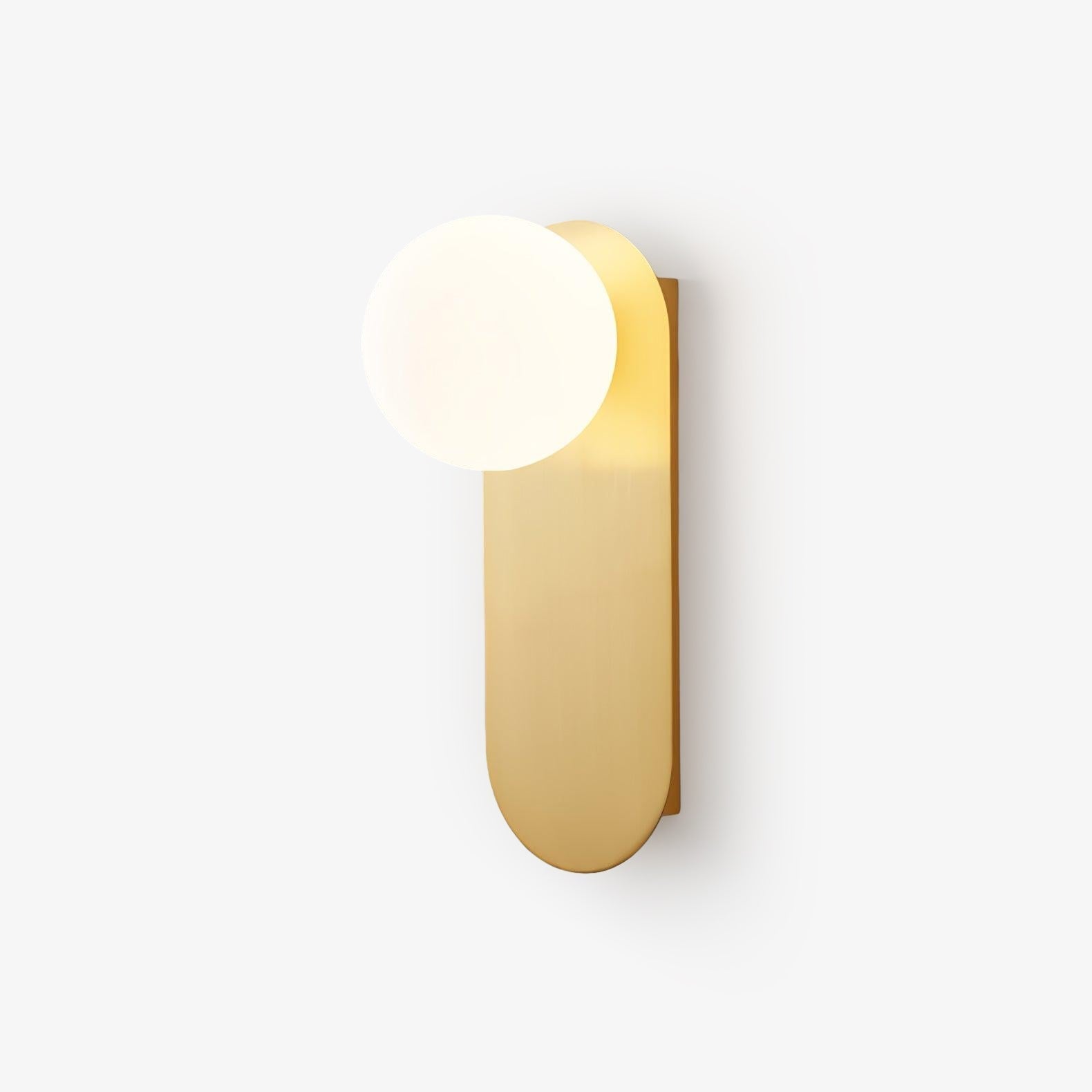Modern Glass Globe Wall Sconce Set of 2 Minimalist Brass and Black Indoor Vanity Lighting