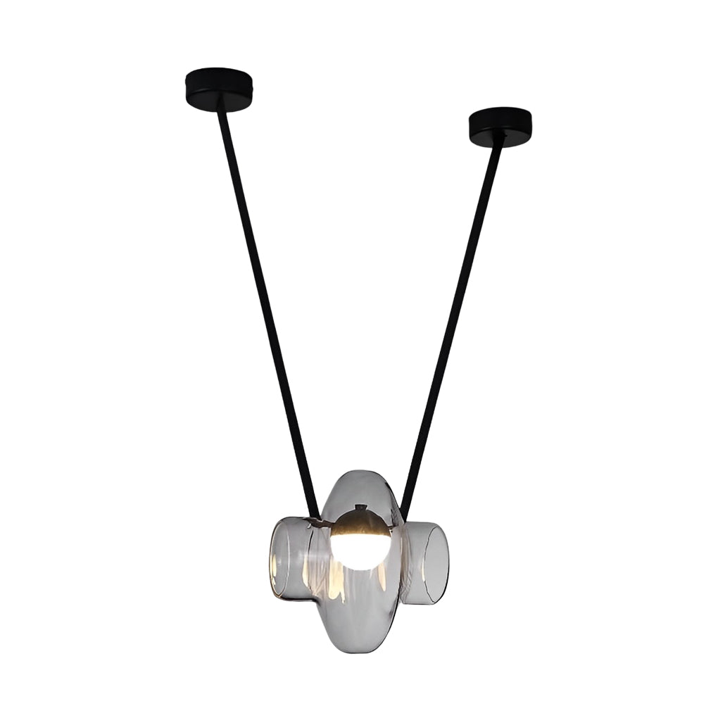 Modern Glass Jar LED Pendant Light Creative Hanging Lamp for Living Room and Bedroom Decor