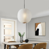 Modern Glass Lantern Pendant Light LED Nordic Hanging Ceiling Lamp for Dining Room and Bedroom