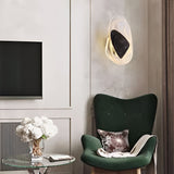 Modern Glass LED Wall Sconce with Three Step Dimming Creative Iron Wall Lamp for Living Room and Bedroom