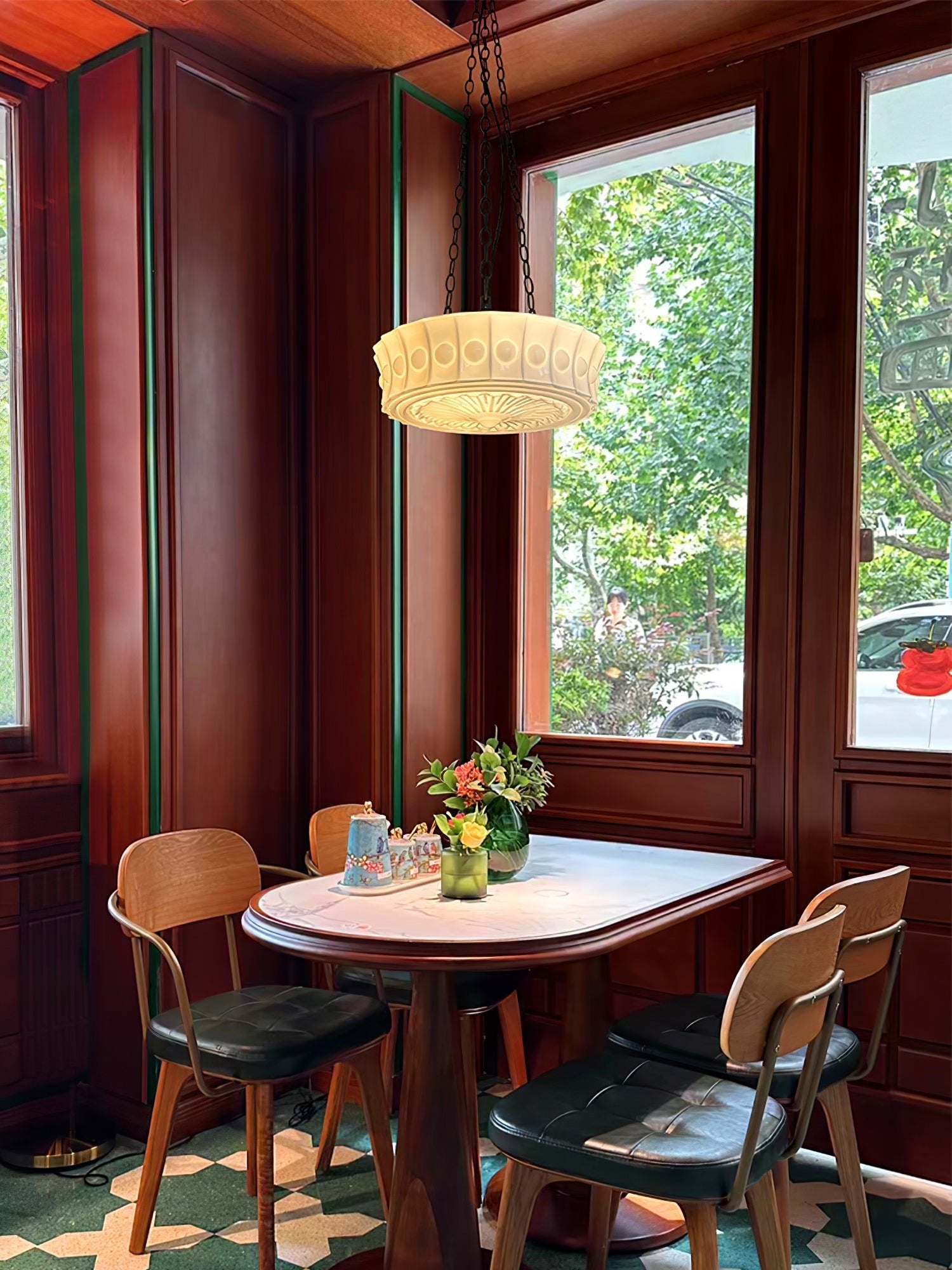 Modern Glass Pendant Ceiling Light Fixture for Living Room Dining Area and Foyer