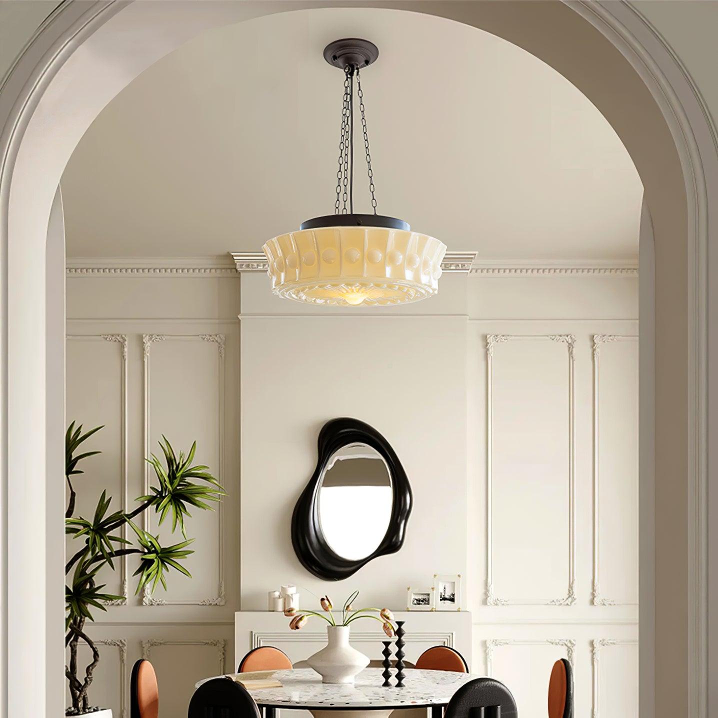 Modern Glass Pendant Ceiling Light Fixture for Living Room Dining Area and Foyer