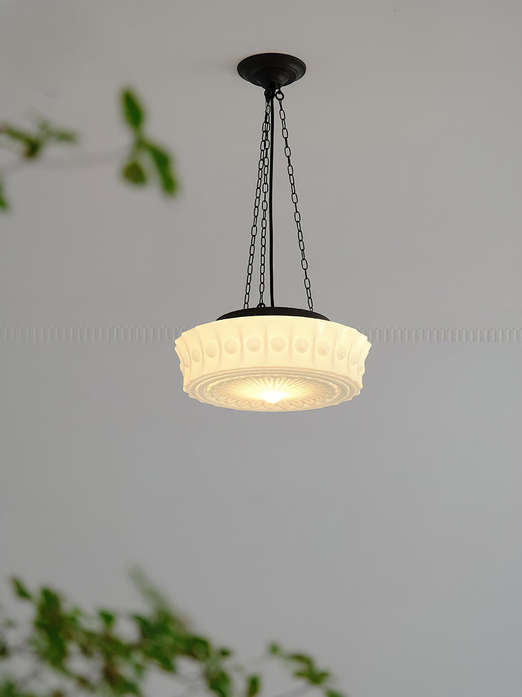 Modern Glass Pendant Ceiling Light Fixture for Living Room Dining Area and Foyer