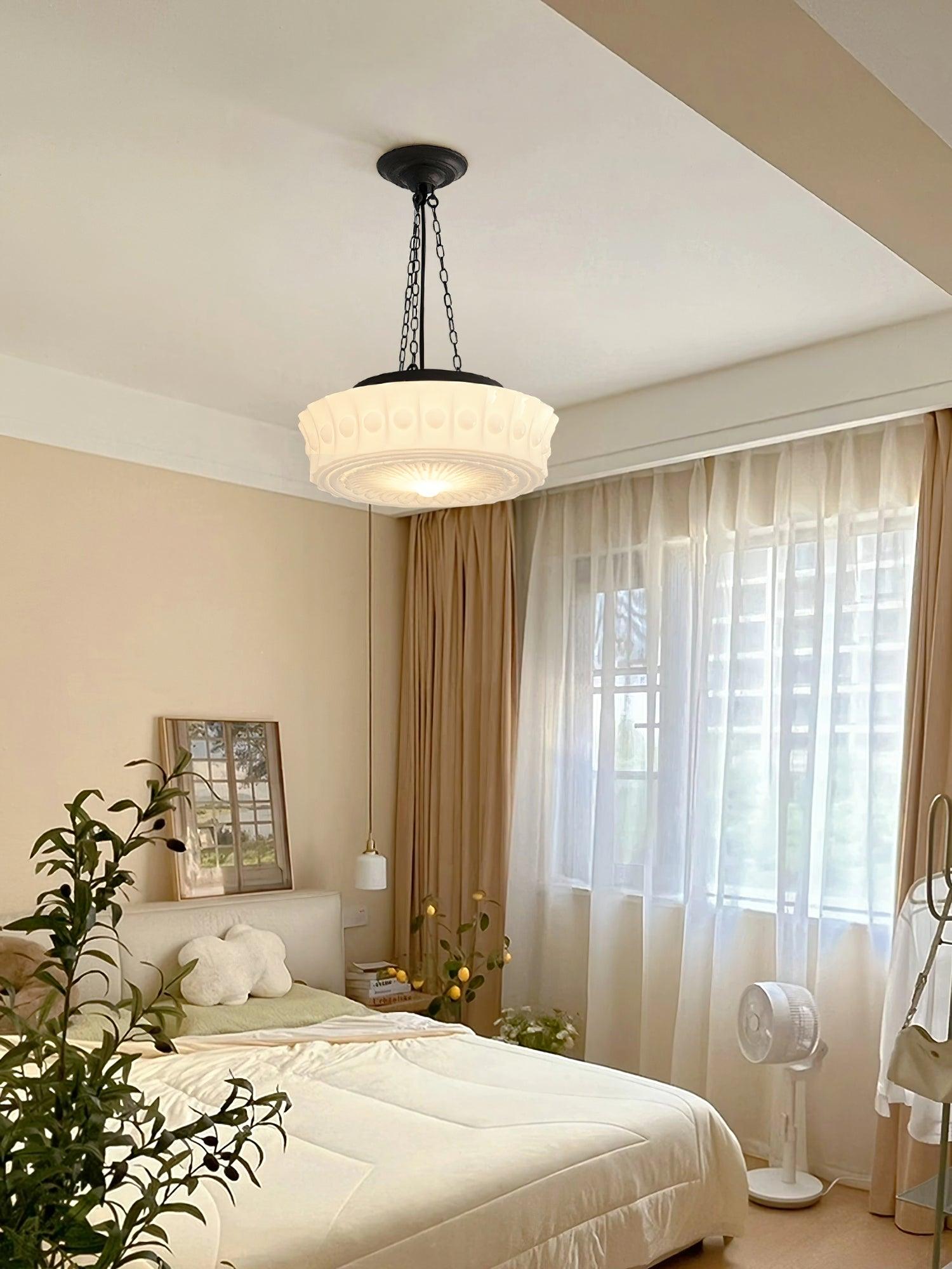 Modern Glass Pendant Ceiling Light Fixture for Living Room Dining Area and Foyer