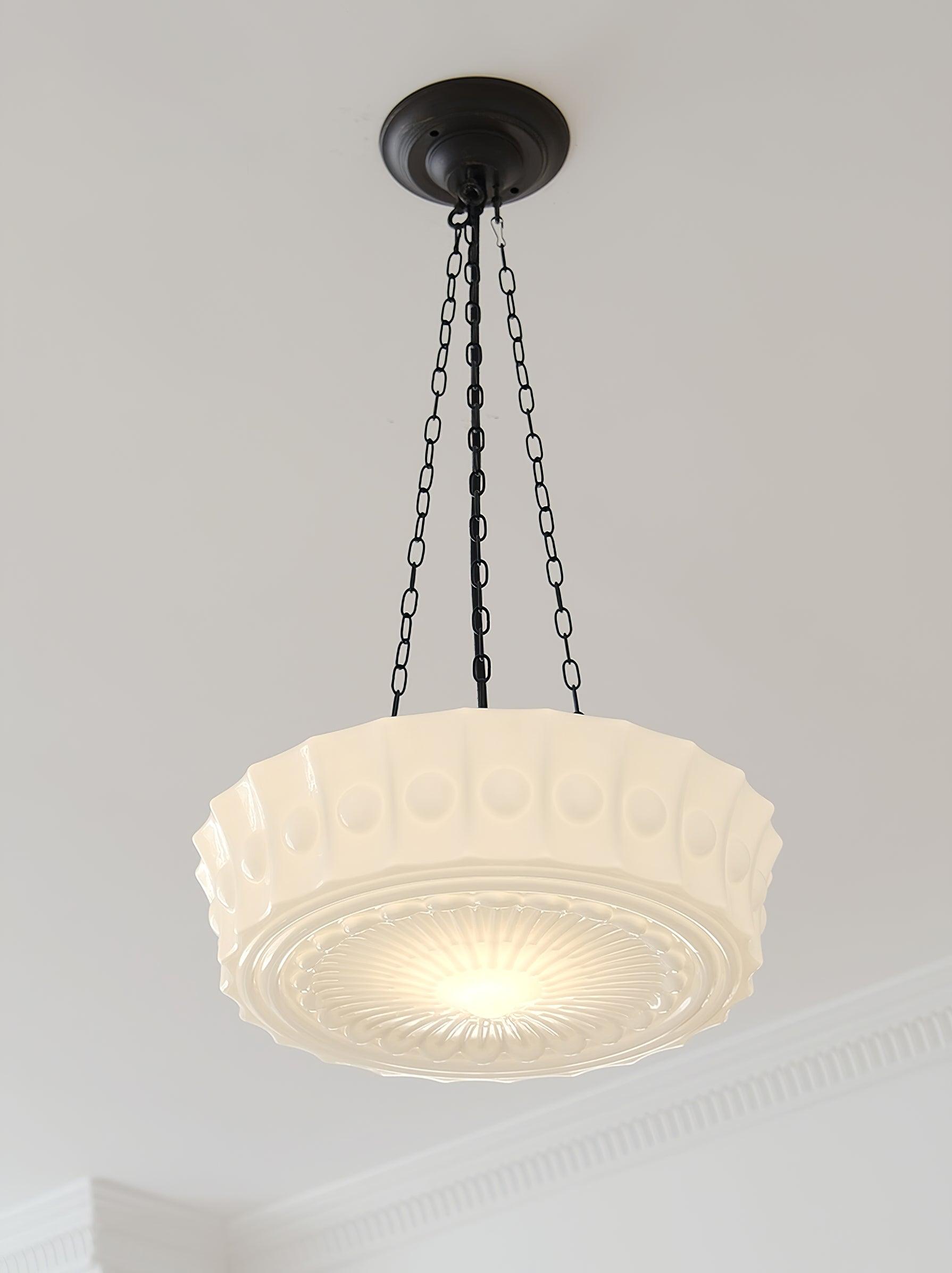 Modern Glass Pendant Ceiling Light Fixture for Living Room Dining Area and Foyer
