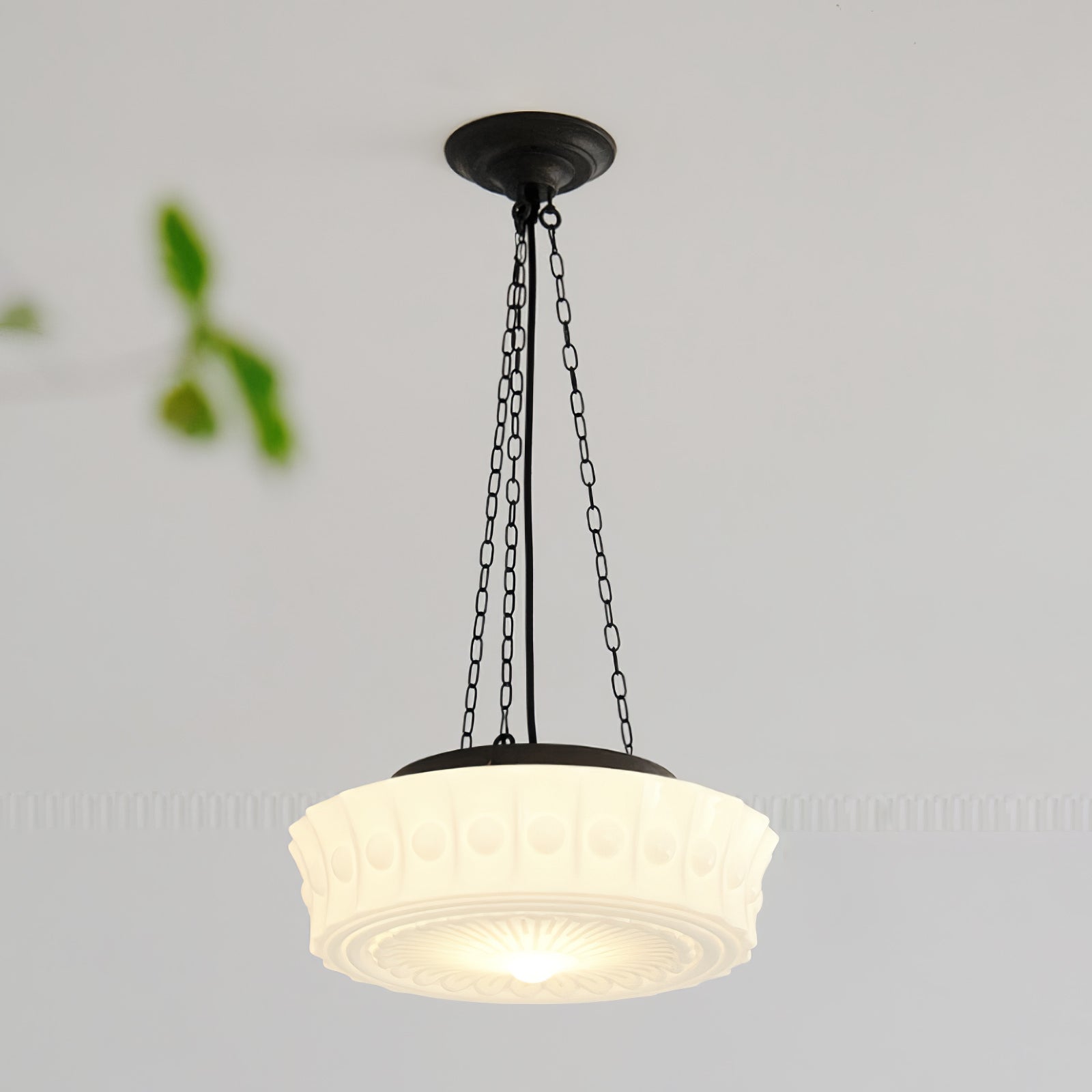 Modern Glass Pendant Ceiling Light Fixture for Living Room Dining Area and Foyer