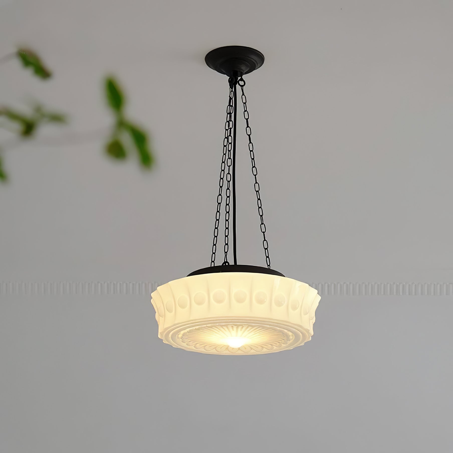 Modern Glass Pendant Ceiling Light Fixture for Living Room Dining Area and Foyer