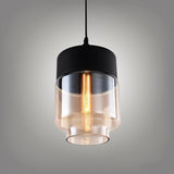 Modern Glass Quartet Pendant Light Fixture with Metal Finish
