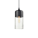 Modern Glass Quartet Pendant Light Fixture with Metal Finish
