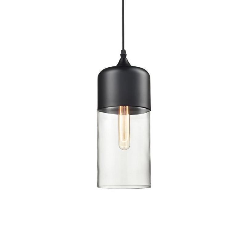 Modern Glass Quartet Pendant Light Fixture with Metal Finish
