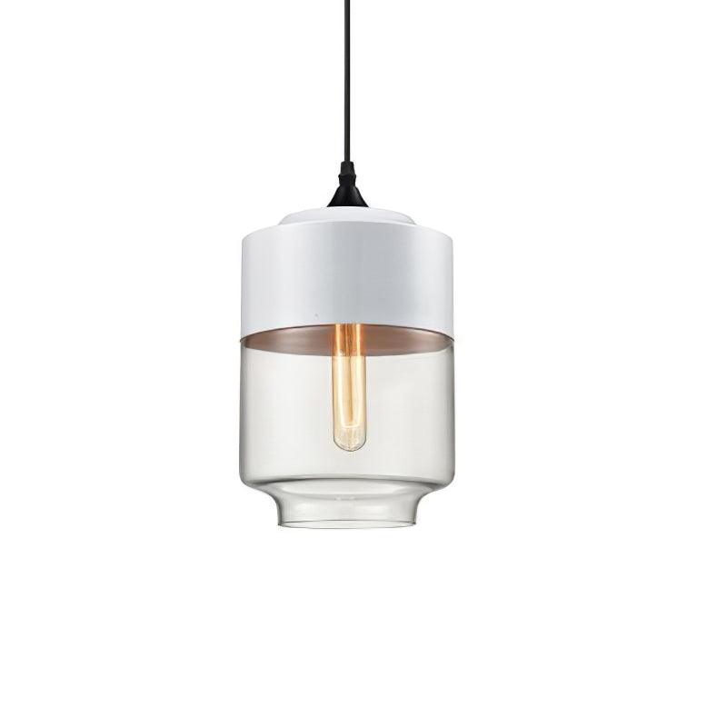 Modern Glass Quartet Pendant Light Fixture with Metal Finish