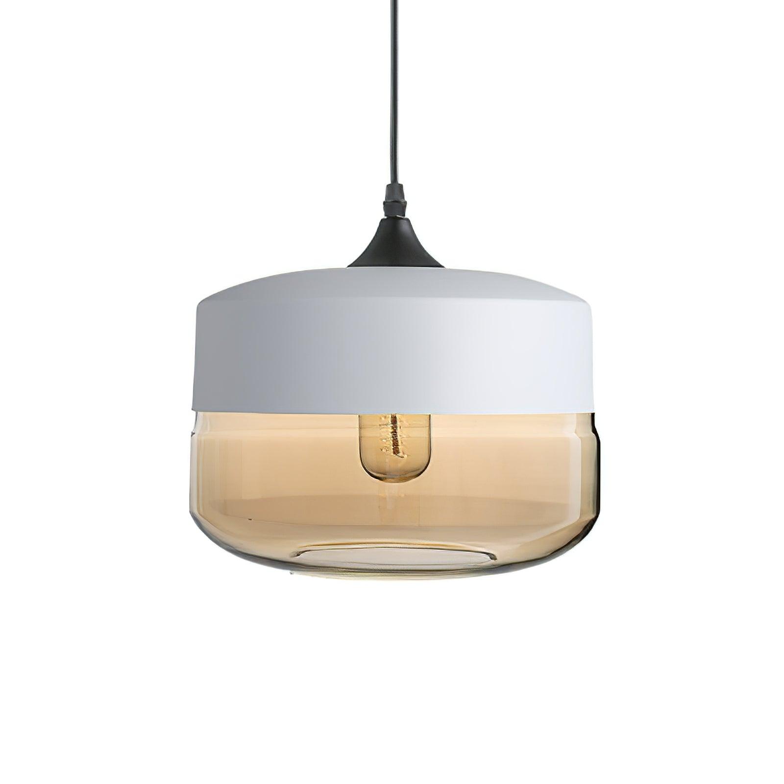 Modern Glass Quartet Pendant Light Fixture with Metal Finish