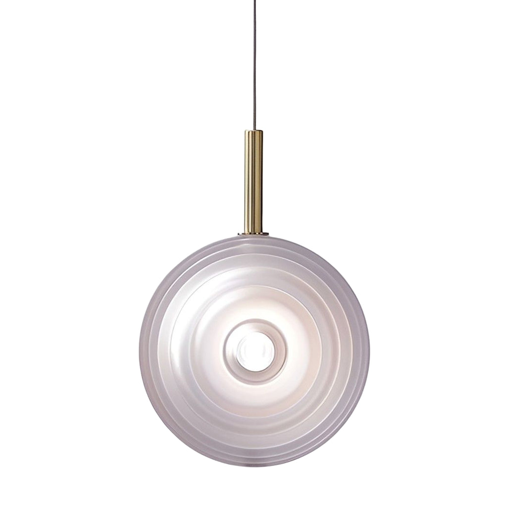 Modern Glass Round Pendant Light for Kitchen Island Dining Room LED Ceiling Hanging Lamp