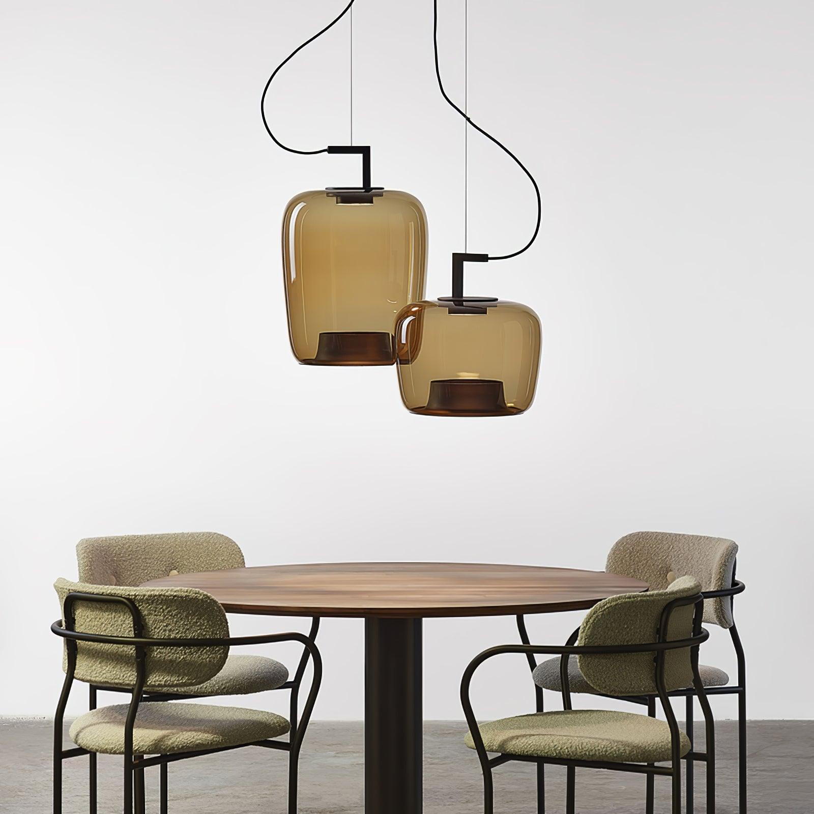 Modern Glass Sphere and Aluminum Ring LED Pendant Light for Contemporary Living Spaces