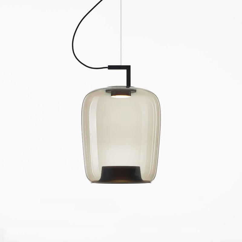 Modern Glass Sphere and Aluminum Ring LED Pendant Light for Contemporary Living Spaces