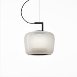 Modern Glass Sphere and Aluminum Ring LED Pendant Light for Contemporary Living Spaces