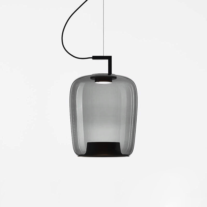Modern Glass Sphere and Aluminum Ring LED Pendant Light for Contemporary Living Spaces