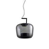 Modern Glass Sphere and Aluminum Ring LED Pendant Light for Contemporary Living Spaces