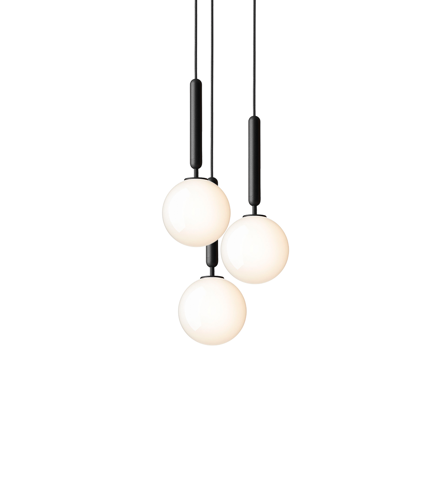 Modern Glass Sphere Pendant Light Nordic Mouth Blown Hanging Lamp for Dining Room and Kitchen