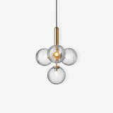 Modern Glass Sphere Pendant Light Nordic Mouth Blown Hanging Lamp for Dining Room and Kitchen