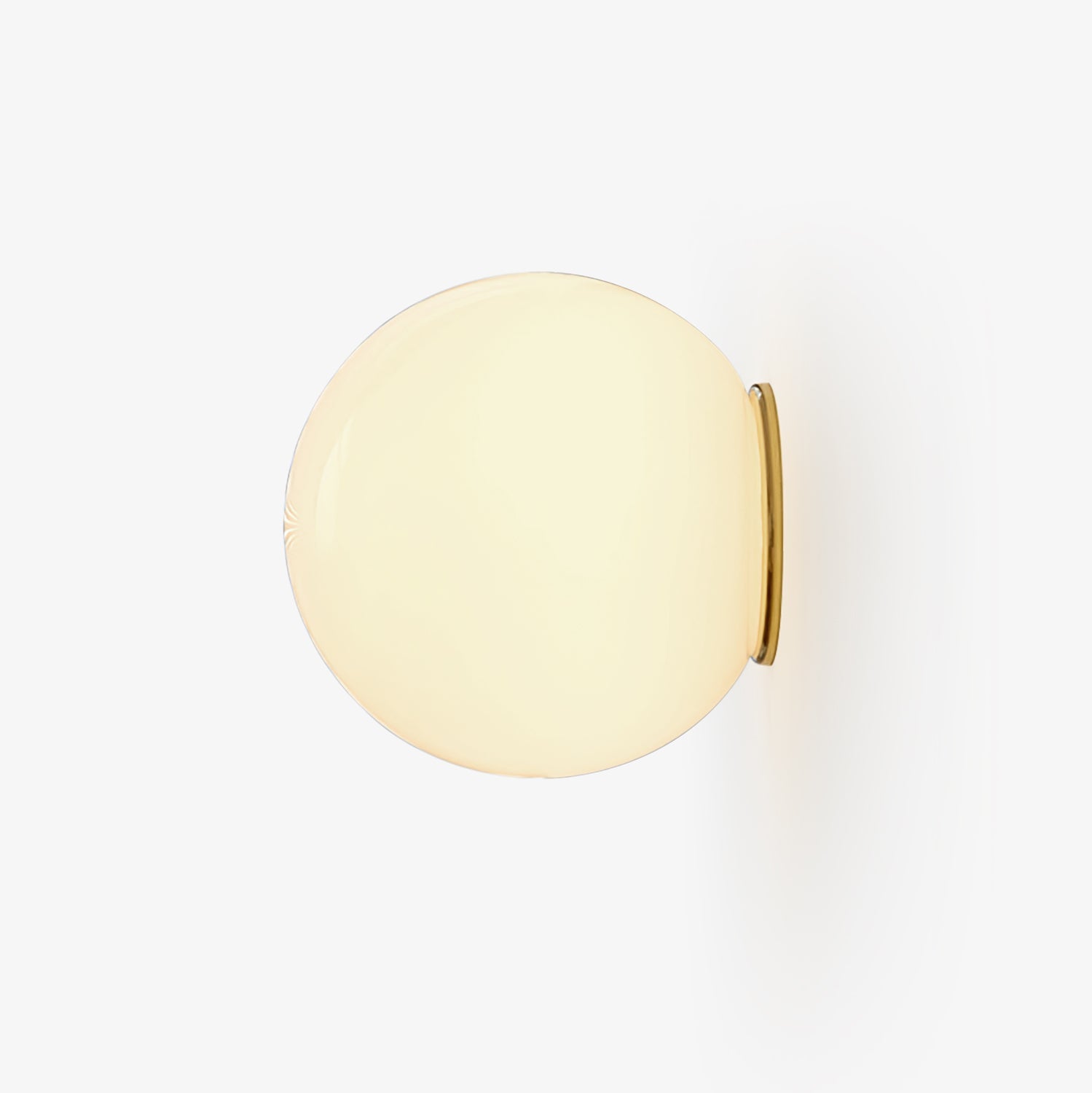 Modern Glass Sphere Wall Sconce Minimalist Globe Wall Light for Bedroom and Hallway