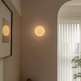 Modern Glass Sphere Wall Sconce Minimalist Globe Wall Light for Bedroom and Hallway
