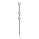 Modern Glass Spheres Vertical Wall Sconce Set of 2 for Luxury Indoor Lighting