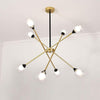 Modern Glass Sputnik Chandelier LED Nordic Pendant Light for Dining Room and Kitchen Island Lighting