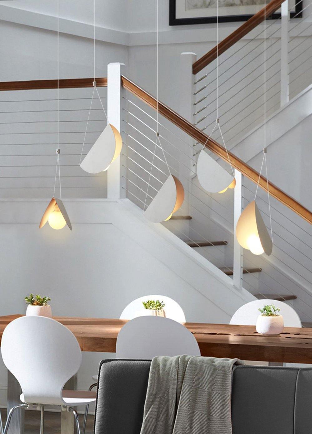 Modern Glider Minimalist Glass Globe Pendant Light for Dining Room and Kitchen