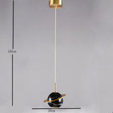 Modern Globe Planet LED Pendant Light Metal Hanging Lamp for Kitchen Island and Bedroom