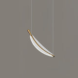 Modern Gold Acrylic Leaf LED Pendant Light Elegant Luxury Chandelier for Dining Room