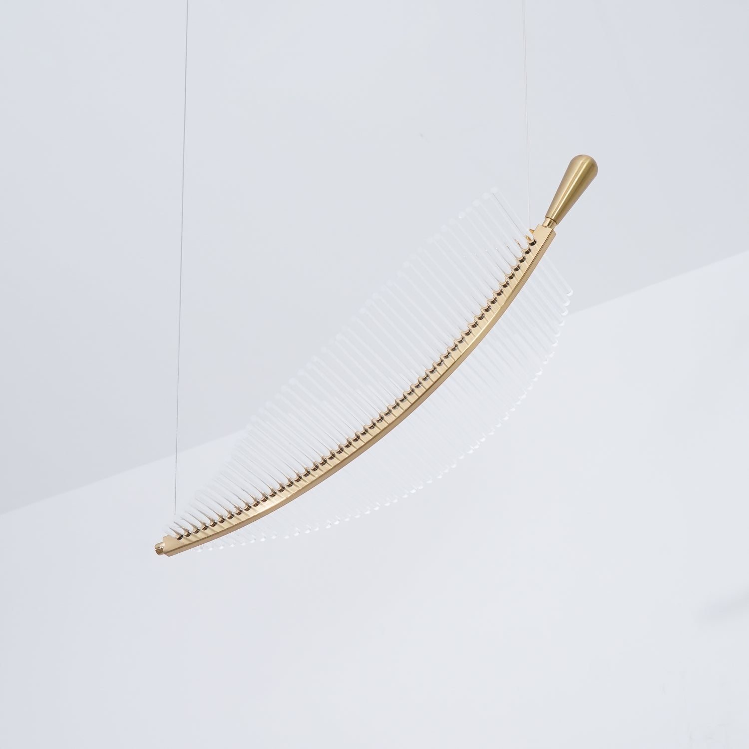 Modern Gold Acrylic Leaf LED Pendant Light Elegant Luxury Chandelier for Dining Room