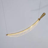 Modern Gold Acrylic Leaf LED Pendant Light Elegant Luxury Chandelier for Dining Room