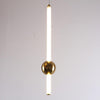 Modern Gold and White Glass Sphere Pendant Light with Linear Metal Frame LED