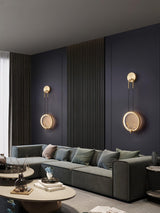 Modern Gold Antler LED Wall Sconce Set of 2 Luxury Brass Indoor Lighting for Bedside and Living Room