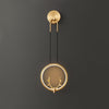 Modern Gold Antler LED Wall Sconce Set of 2 Luxury Brass Indoor Lighting for Bedside and Living Room