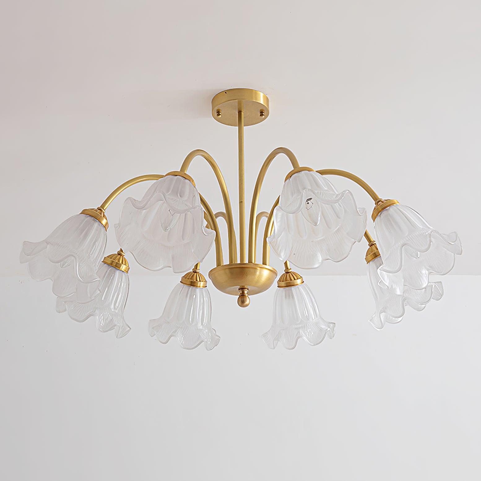 modern-gold-art-glass-lily-chandelier-with-multi-head-design-for-dining-room
