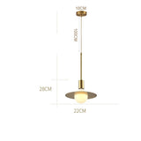 Modern Gold Ball LED Pendant Light Geometric Metal Hanging Ceiling Lamp for Living Room
