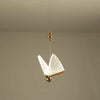 Modern Gold Butterfly Shaped LED Pendant Light Acrylic Hanging Lamp for Island and Bedroom