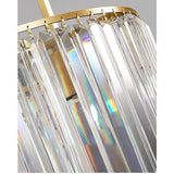 Modern Gold Crystal Copper Chandelier Nordic LED Pendant Light for Kitchen Island and Living Room