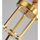 Modern Gold Crystal Copper Chandelier Nordic LED Pendant Light for Kitchen Island and Living Room