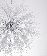 Modern Gold Crystal Dandelion Chandelier Firework Pendant Lighting for Dining Room