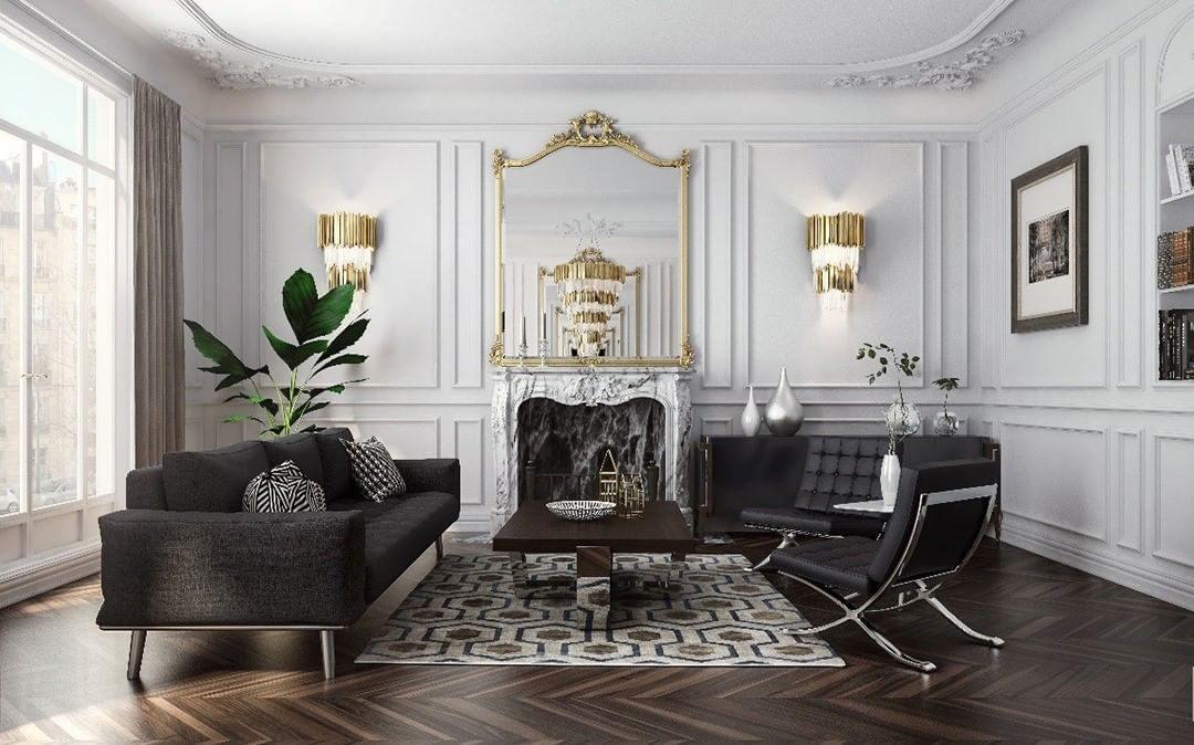 Modern Gold Crystal Empire Candelabrum Chandelier for Elegant Interior Lighting