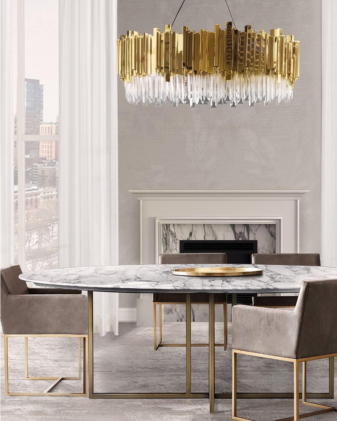 Modern Gold Crystal Empire Candelabrum Chandelier for Elegant Interior Lighting